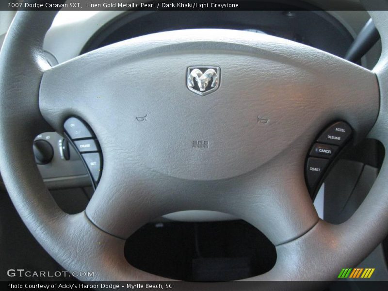 Linen Gold Metallic Pearl / Dark Khaki/Light Graystone 2007 Dodge Caravan SXT