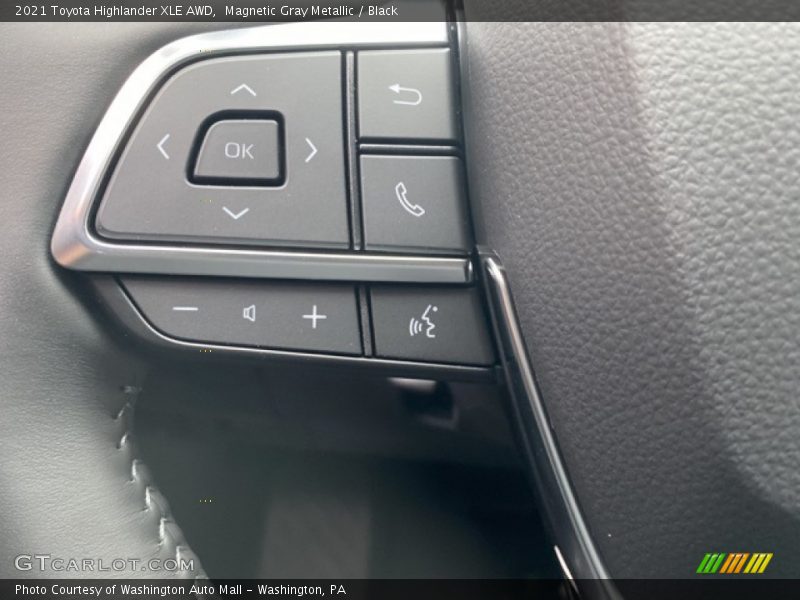 Magnetic Gray Metallic / Black 2021 Toyota Highlander XLE AWD