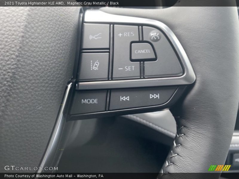 Magnetic Gray Metallic / Black 2021 Toyota Highlander XLE AWD