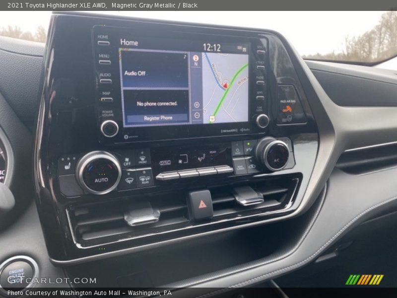 Magnetic Gray Metallic / Black 2021 Toyota Highlander XLE AWD