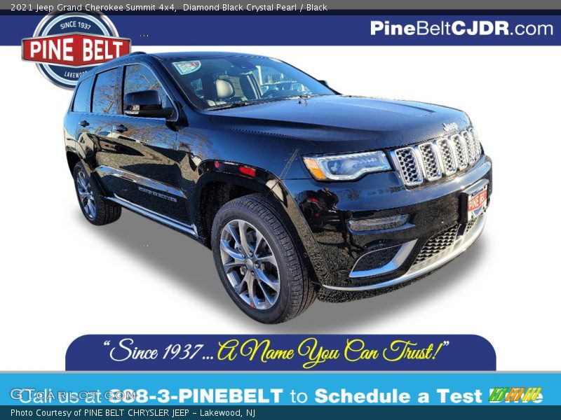 Diamond Black Crystal Pearl / Black 2021 Jeep Grand Cherokee Summit 4x4