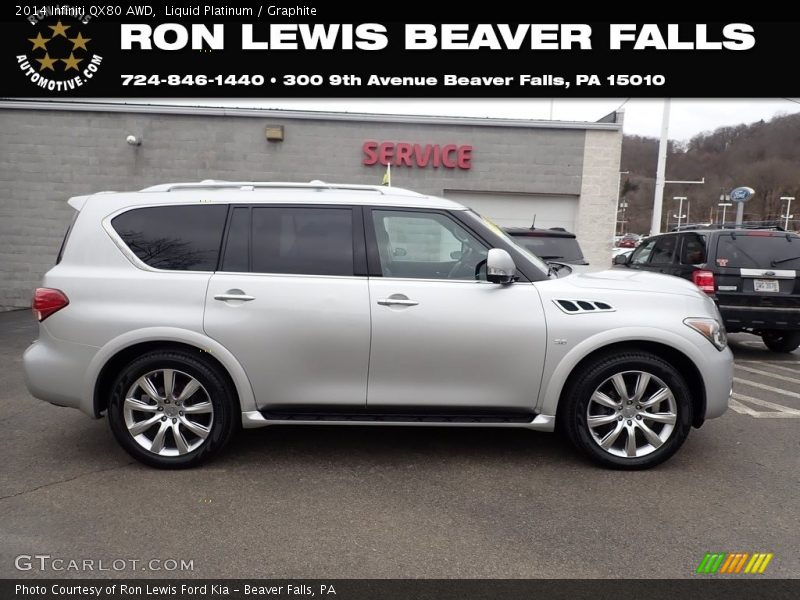 Liquid Platinum / Graphite 2014 Infiniti QX80 AWD