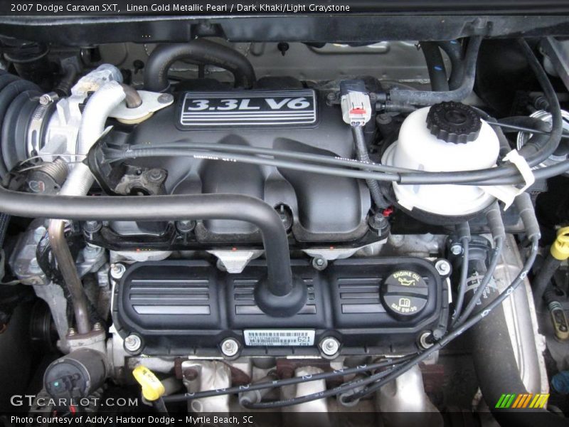 Linen Gold Metallic Pearl / Dark Khaki/Light Graystone 2007 Dodge Caravan SXT