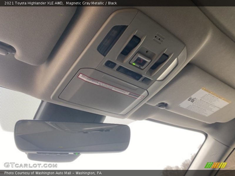 Magnetic Gray Metallic / Black 2021 Toyota Highlander XLE AWD
