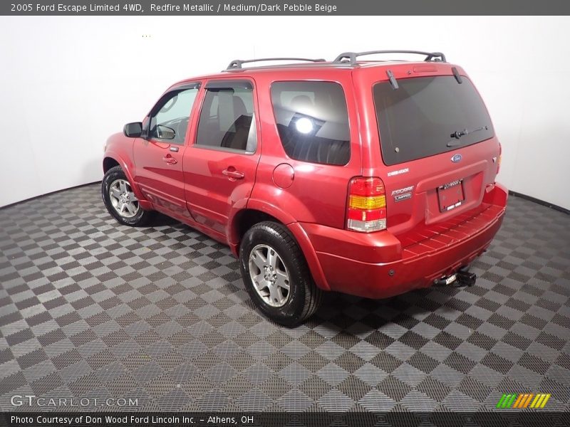 Redfire Metallic / Medium/Dark Pebble Beige 2005 Ford Escape Limited 4WD