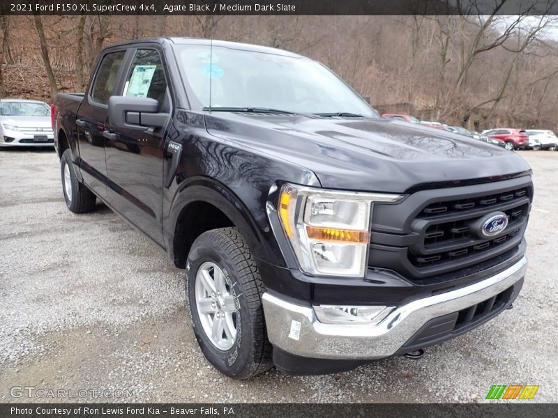 Agate Black / Medium Dark Slate 2021 Ford F150 XL SuperCrew 4x4