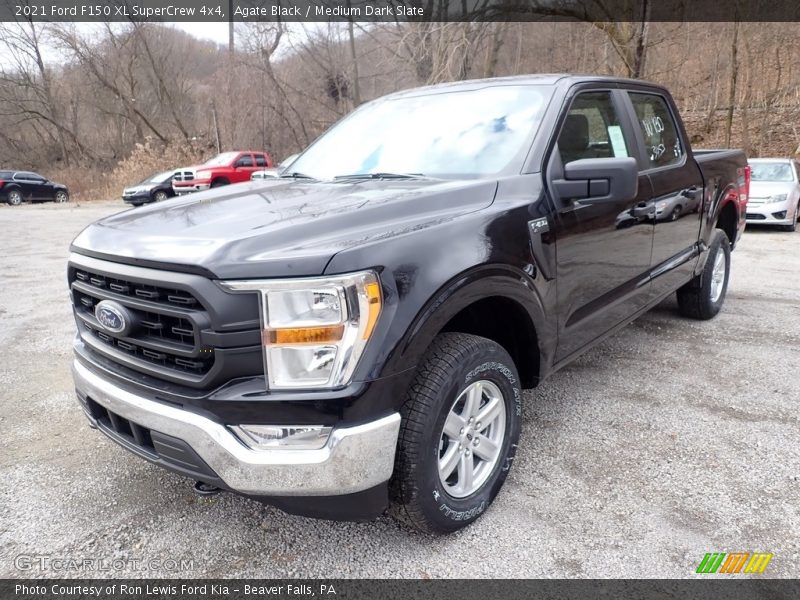 Agate Black / Medium Dark Slate 2021 Ford F150 XL SuperCrew 4x4