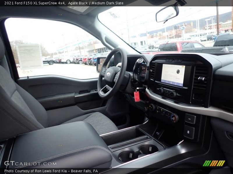 Agate Black / Medium Dark Slate 2021 Ford F150 XL SuperCrew 4x4