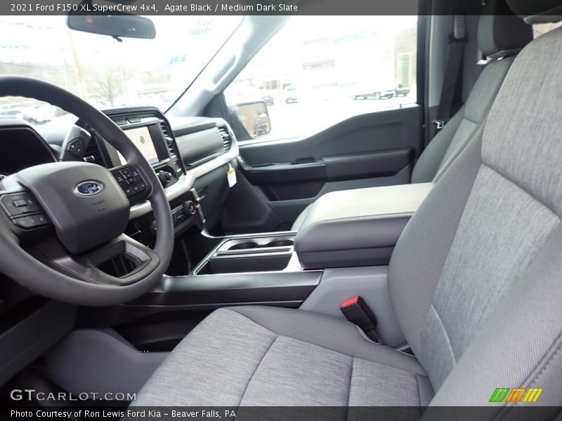 Agate Black / Medium Dark Slate 2021 Ford F150 XL SuperCrew 4x4