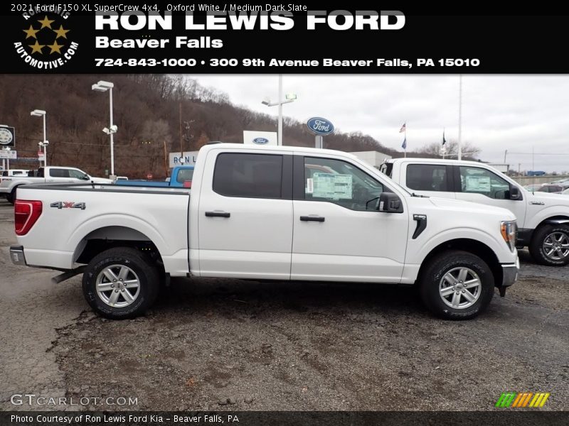 Oxford White / Medium Dark Slate 2021 Ford F150 XL SuperCrew 4x4