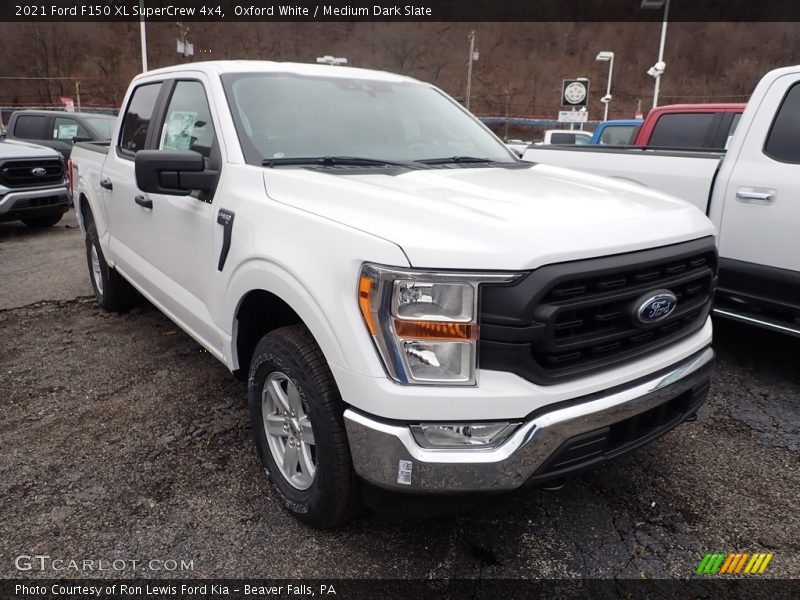 Oxford White / Medium Dark Slate 2021 Ford F150 XL SuperCrew 4x4