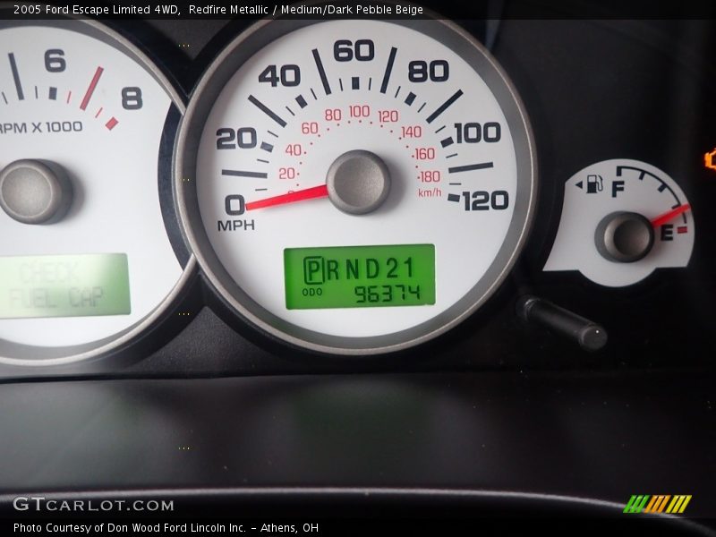 Redfire Metallic / Medium/Dark Pebble Beige 2005 Ford Escape Limited 4WD