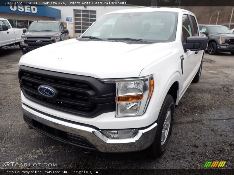 Oxford White / Medium Dark Slate 2021 Ford F150 XL SuperCrew 4x4