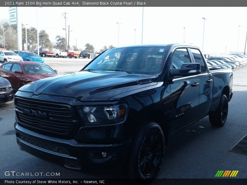 Diamond Black Crystal Pearl / Black 2021 Ram 1500 Big Horn Quad Cab 4x4