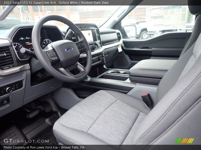 Oxford White / Medium Dark Slate 2021 Ford F150 XL SuperCrew 4x4