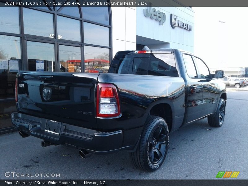 Diamond Black Crystal Pearl / Black 2021 Ram 1500 Big Horn Quad Cab 4x4