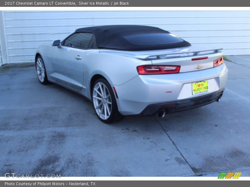 Silver Ice Metallic / Jet Black 2017 Chevrolet Camaro LT Convertible