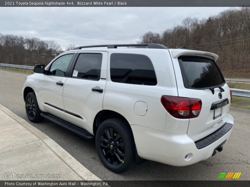 Blizzard White Pearl / Black 2021 Toyota Sequoia Nightshade 4x4