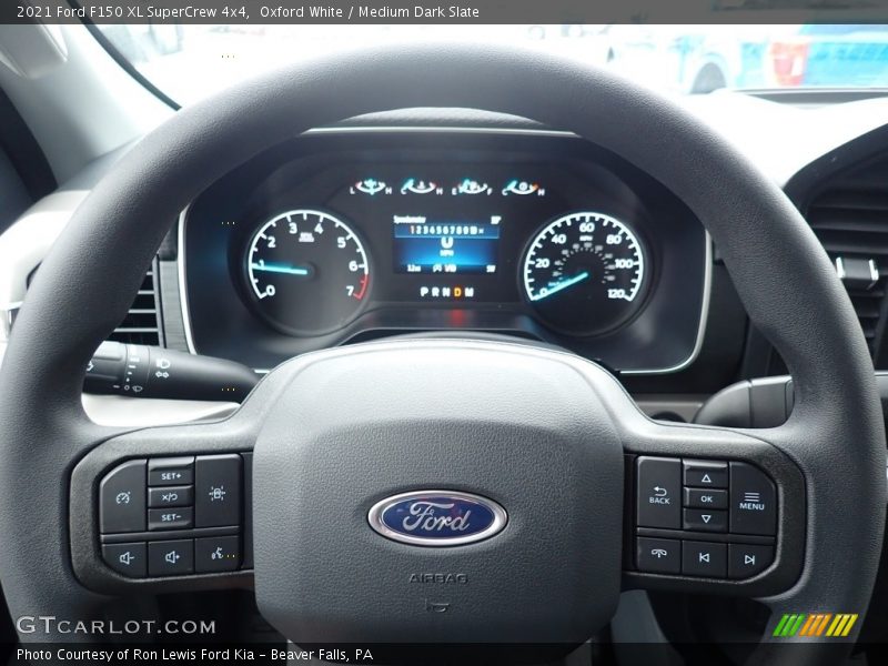 Oxford White / Medium Dark Slate 2021 Ford F150 XL SuperCrew 4x4