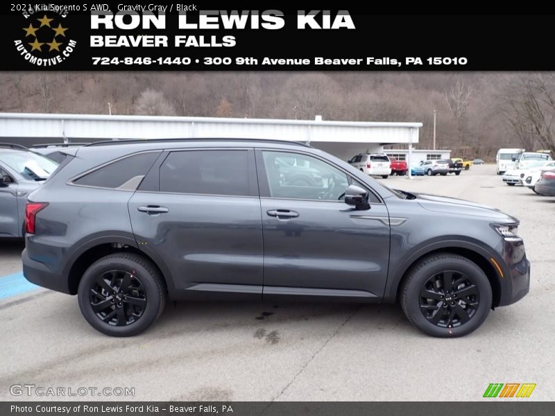 Gravity Gray / Black 2021 Kia Sorento S AWD