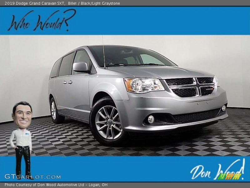 Billet / Black/Light Graystone 2019 Dodge Grand Caravan SXT