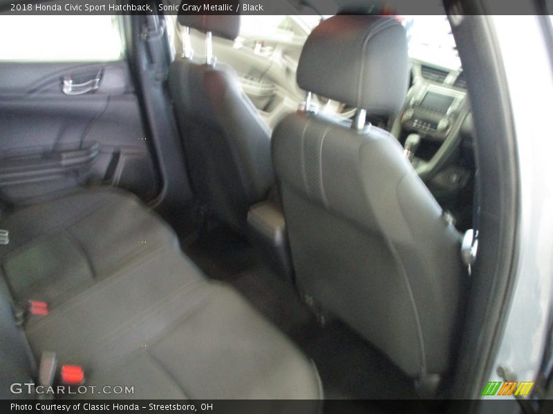 Sonic Gray Metallic / Black 2018 Honda Civic Sport Hatchback