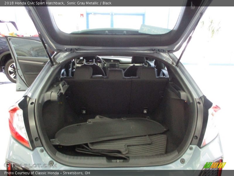 Sonic Gray Metallic / Black 2018 Honda Civic Sport Hatchback
