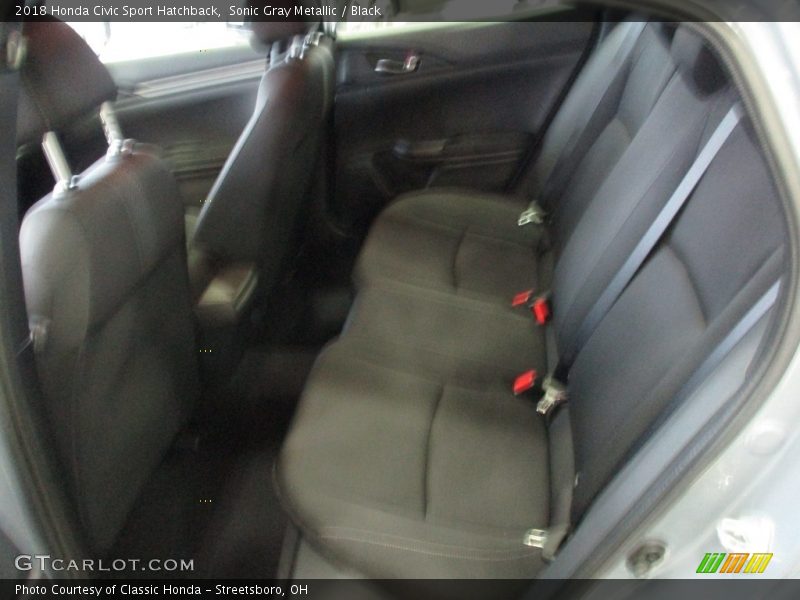 Sonic Gray Metallic / Black 2018 Honda Civic Sport Hatchback