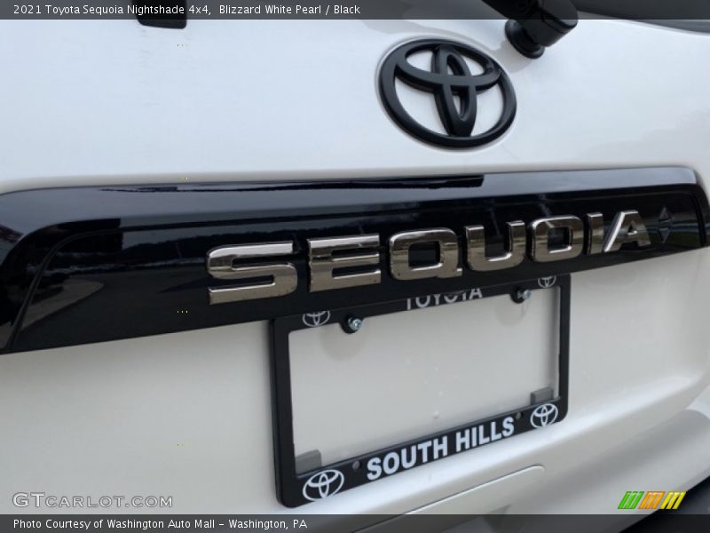 Blizzard White Pearl / Black 2021 Toyota Sequoia Nightshade 4x4