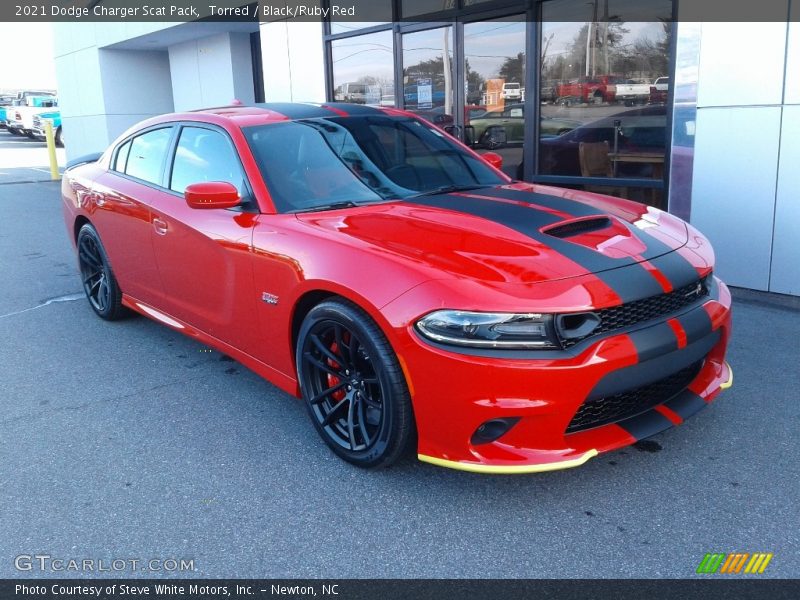Front 3/4 View of 2021 Charger Scat Pack