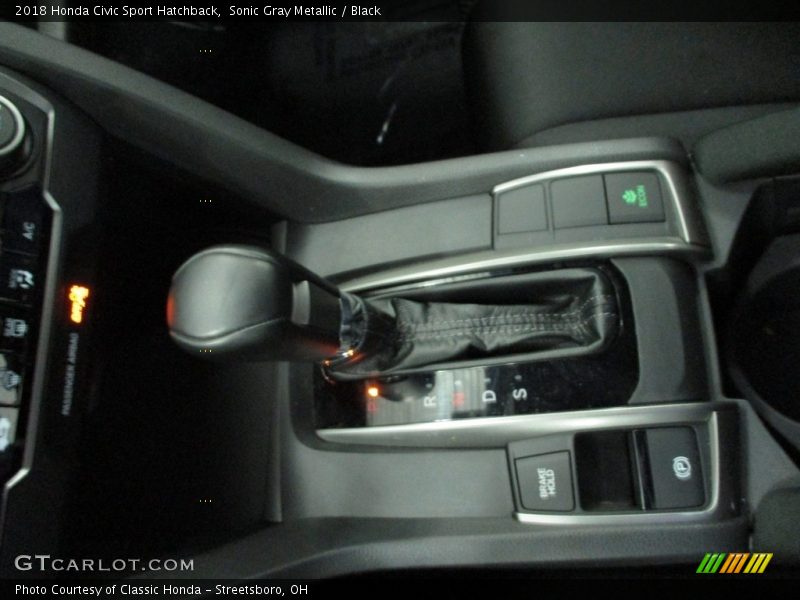 Sonic Gray Metallic / Black 2018 Honda Civic Sport Hatchback