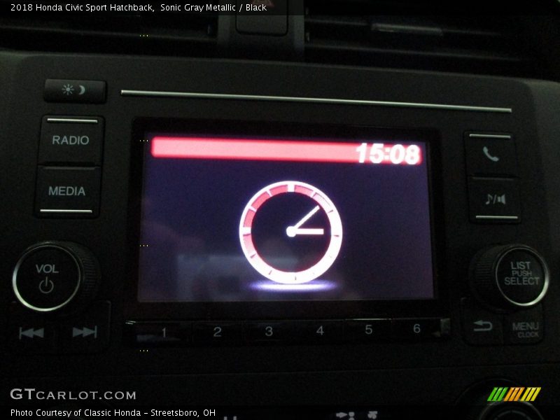 Sonic Gray Metallic / Black 2018 Honda Civic Sport Hatchback