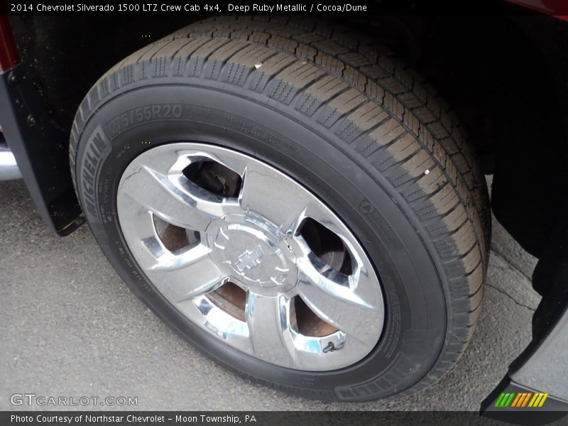 Deep Ruby Metallic / Cocoa/Dune 2014 Chevrolet Silverado 1500 LTZ Crew Cab 4x4