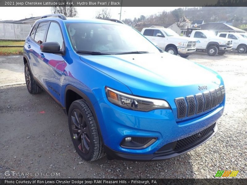 Hydro Blue Pearl / Black 2021 Jeep Cherokee Latitude Lux 4x4