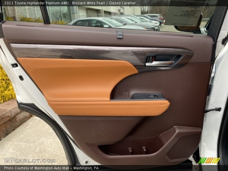 Door Panel of 2021 Highlander Platinum AWD