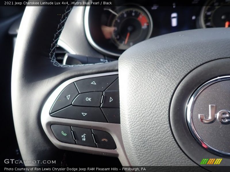 Hydro Blue Pearl / Black 2021 Jeep Cherokee Latitude Lux 4x4