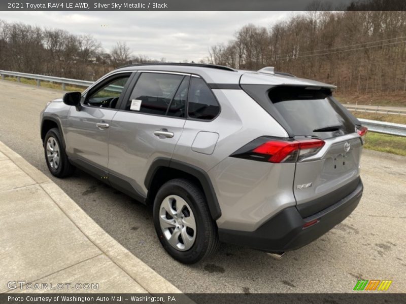 Silver Sky Metallic / Black 2021 Toyota RAV4 LE AWD