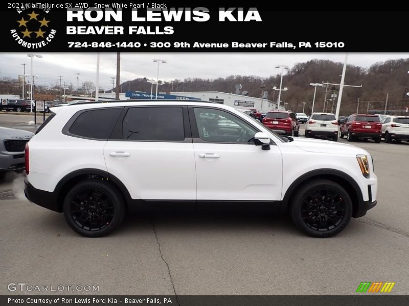 Snow White Pearl / Black 2021 Kia Telluride SX AWD