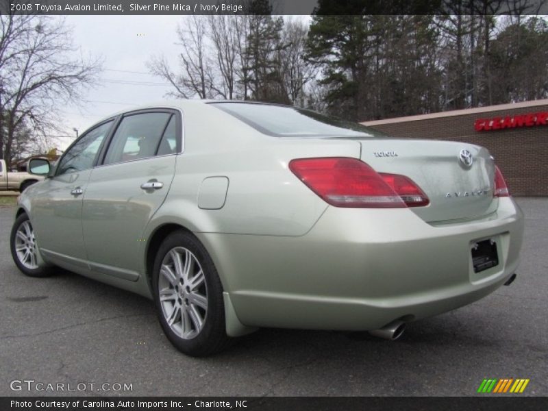 Silver Pine Mica / Ivory Beige 2008 Toyota Avalon Limited