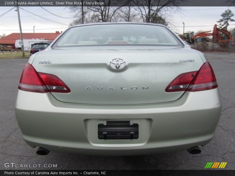 Silver Pine Mica / Ivory Beige 2008 Toyota Avalon Limited