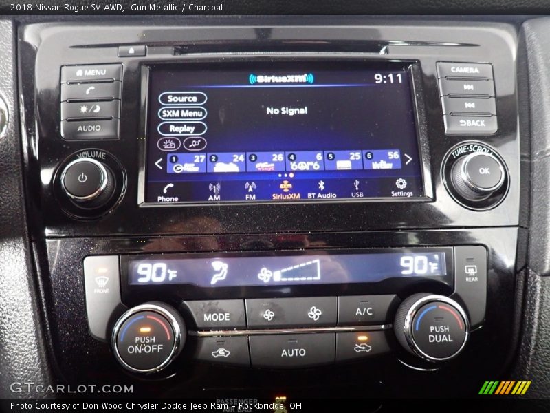 Gun Metallic / Charcoal 2018 Nissan Rogue SV AWD