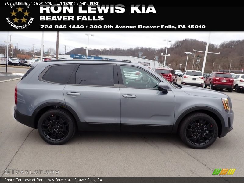 Everlasting Silver / Black 2021 Kia Telluride SX AWD