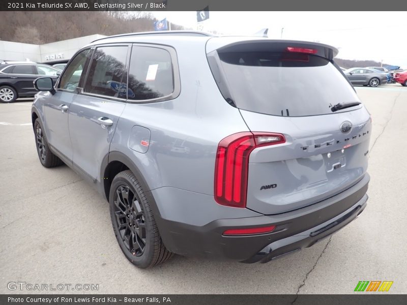 Everlasting Silver / Black 2021 Kia Telluride SX AWD