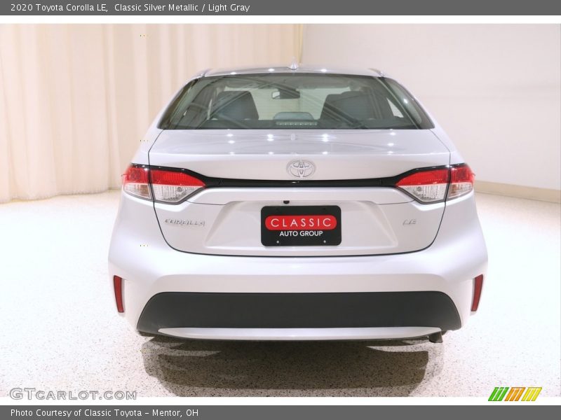 Classic Silver Metallic / Light Gray 2020 Toyota Corolla LE