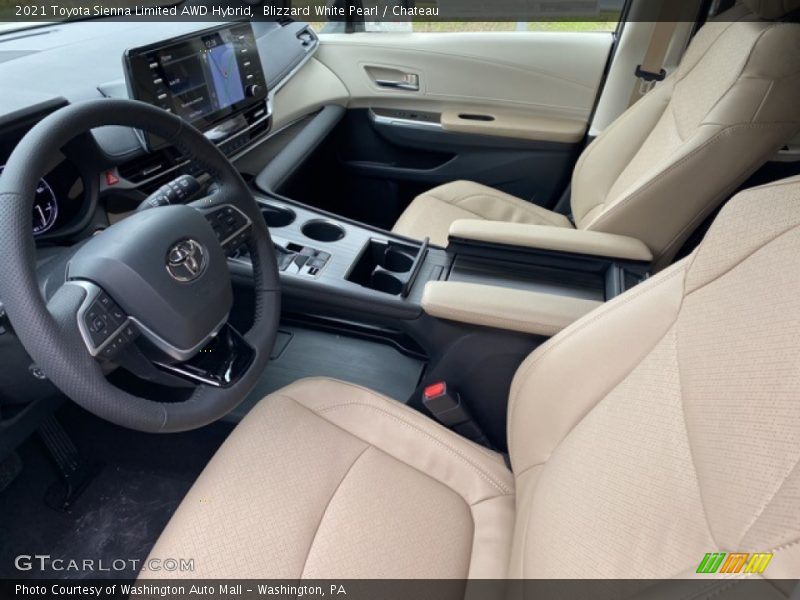 Front Seat of 2021 Sienna Limited AWD Hybrid