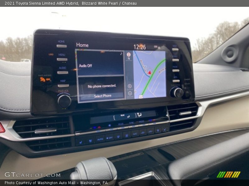 Navigation of 2021 Sienna Limited AWD Hybrid