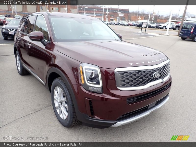 Sangria / Black 2021 Kia Telluride LX AWD