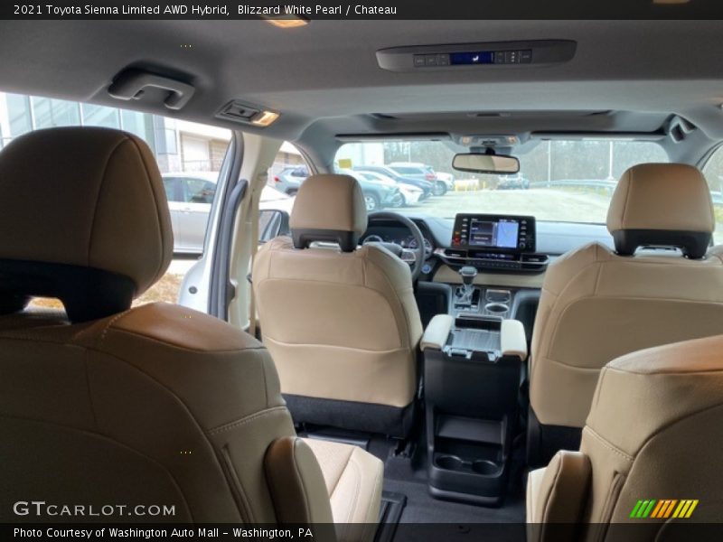 Blizzard White Pearl / Chateau 2021 Toyota Sienna Limited AWD Hybrid