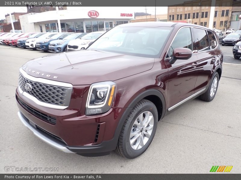 Sangria / Black 2021 Kia Telluride LX AWD