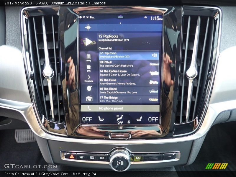 Controls of 2017 S90 T6 AWD